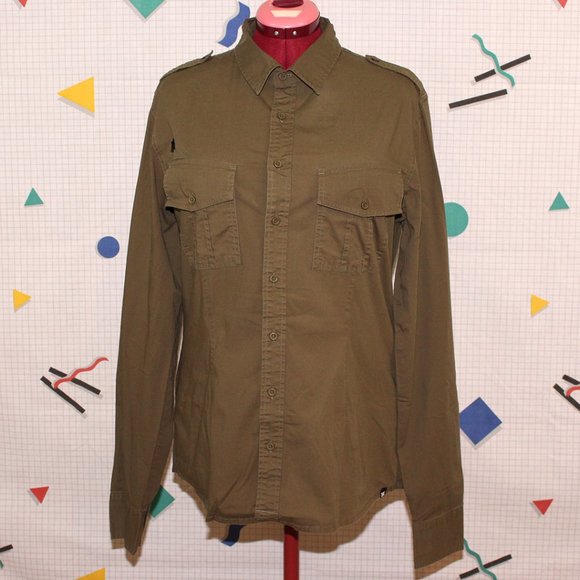 Dtox olive green shirt - Picture 1 of 8